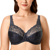 Leopard Print Minimizer Underwire Bra